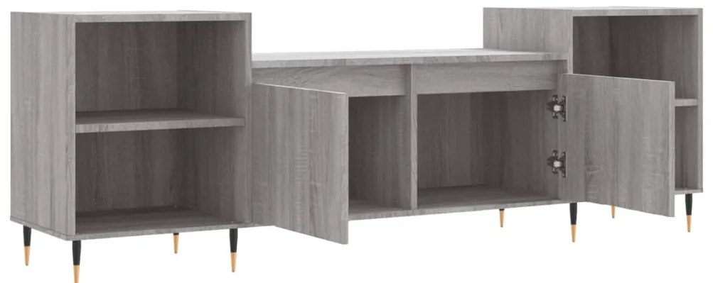 vidaXL Έπιπλο Τηλεόρασης Γκρι Sonoma 160x35x55 εκ. από Επεξεργ. Ξύλο