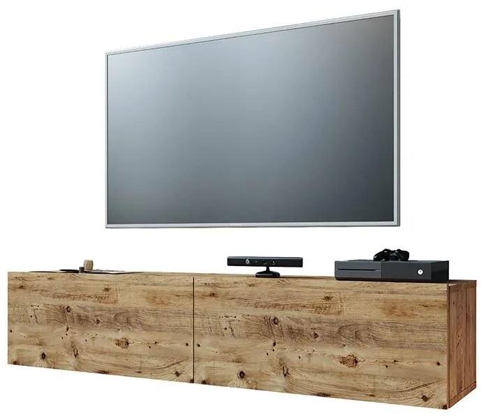 Έπιπλο τηλεόρασης επιτοίχιο Dello oak 140x31,5x29,5εκ 140x31.5x29.5 εκ.