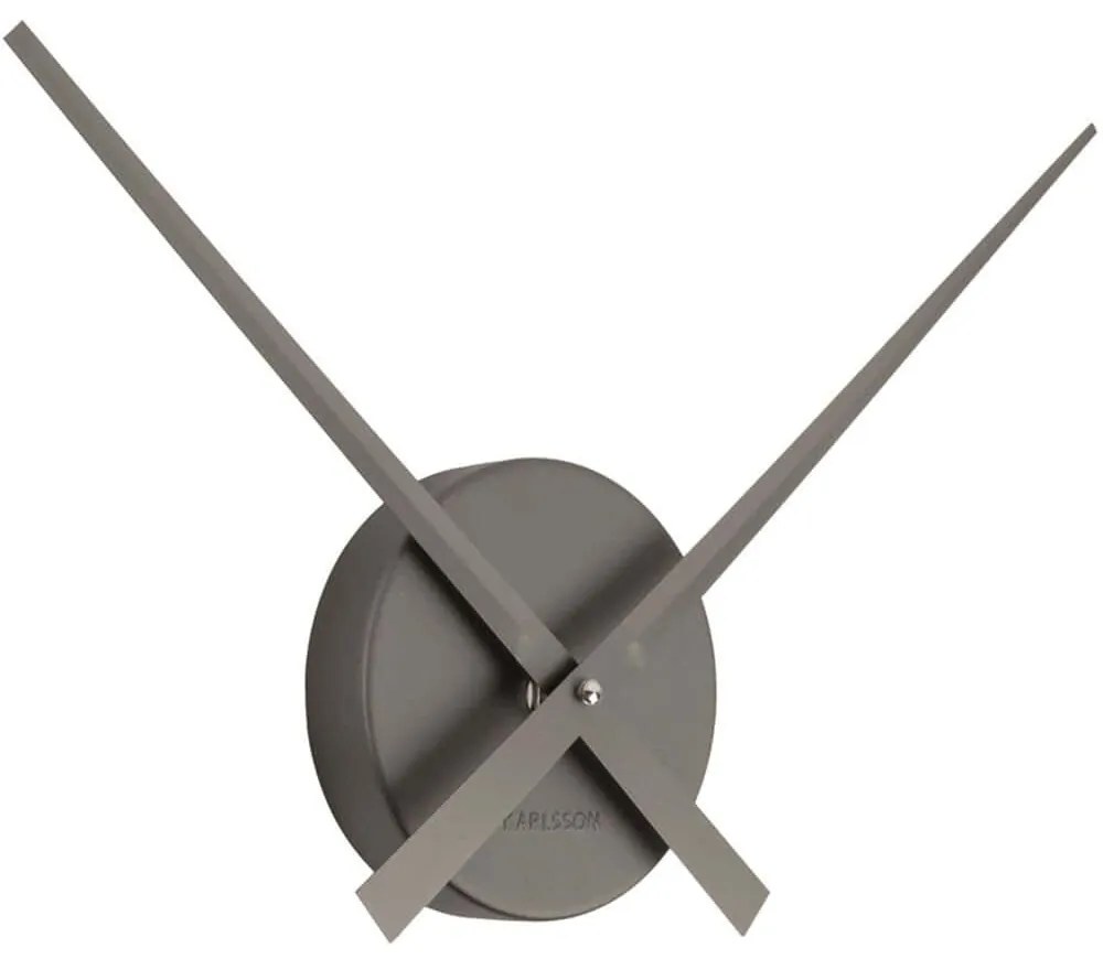 Ρολόι Τοίχου KA4348GY Little Big Time Mini Dark Grey Karlsson Αλουμίνιο