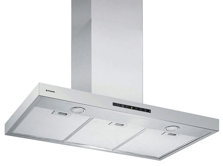 Απορροφητήρας Καμινάδα Agilo 065036401 90cm Inox Pyramis Ανοξείδωτο Ατσάλι