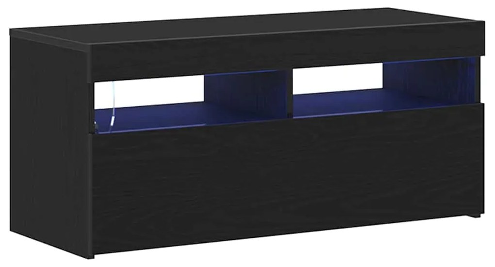 vidaXL Ντουλάπι TV Μαύρο 90 x 35 x 40 εκ. Επεξεργασμένο ξύλο