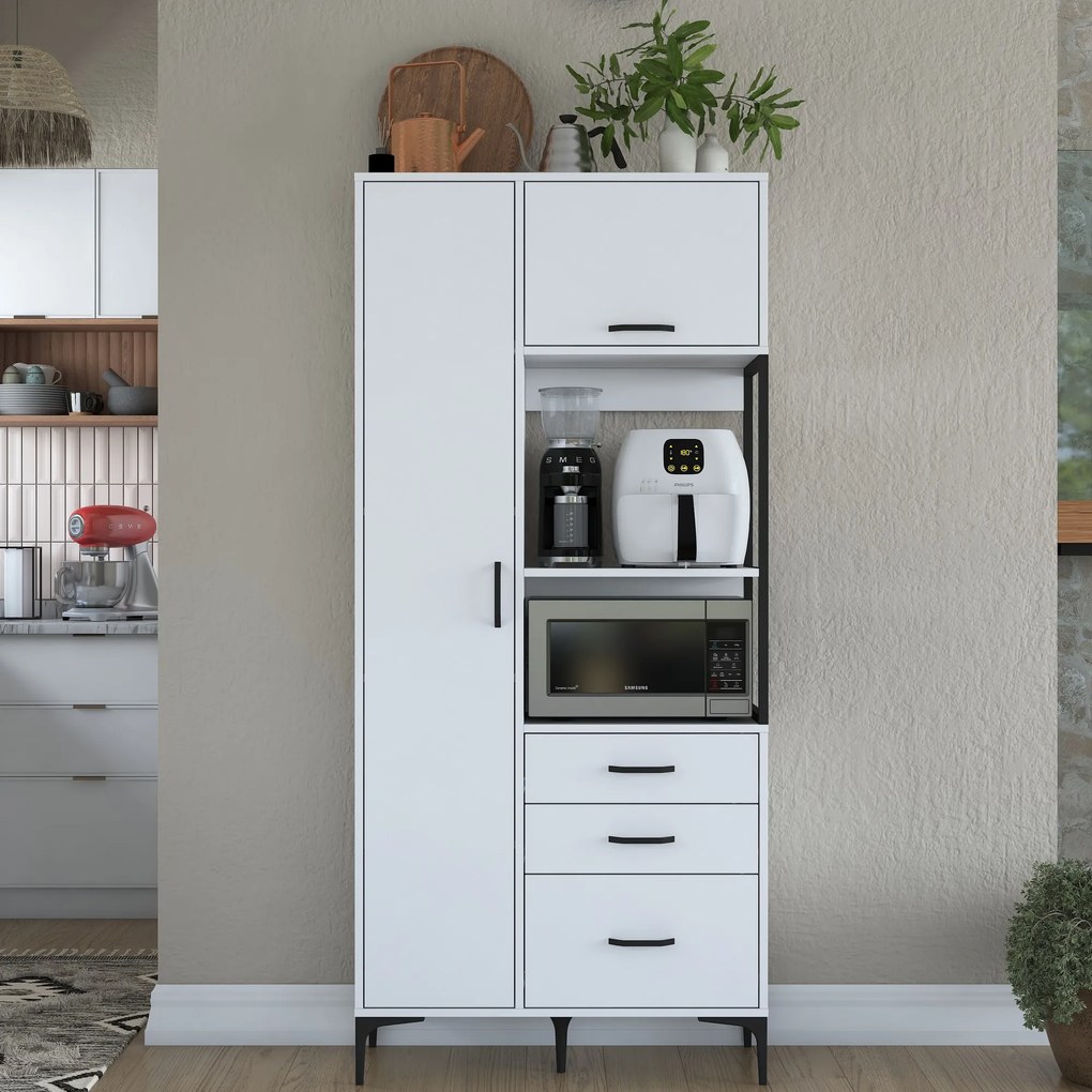 Ντουλάπι Λευκό EVAL 90x40x198.6