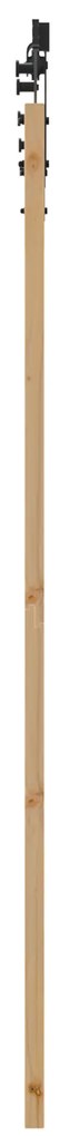 vidaXL Σετ Συρόμενης Πόρτας με Σετ Υλικών 86x198.5 cm Συμπαγές Ξύλο Πεύκο