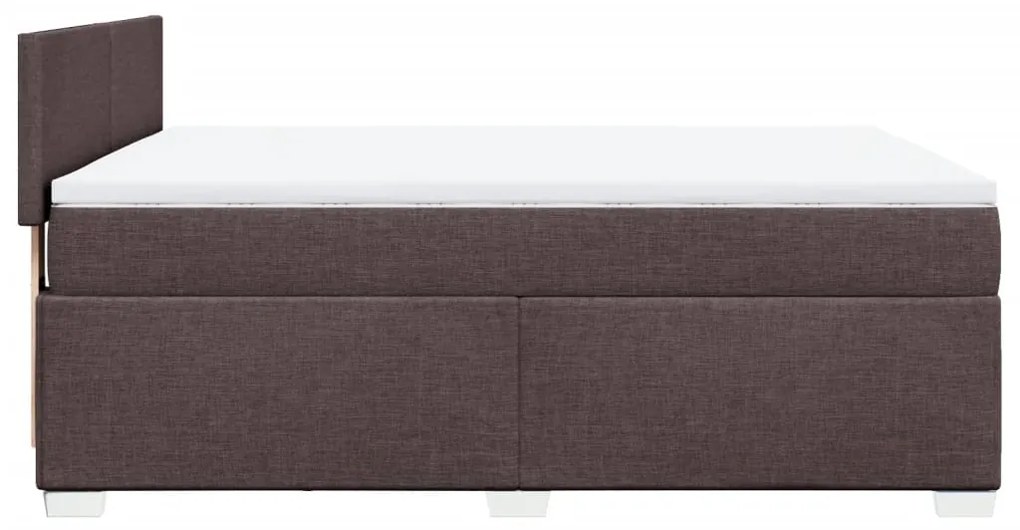 ΚΡΕΒΑΤΙ BOXSPRING ΜΕ ΣΤΡΩΜΑ ΣΚΟΥΡΟ ΚΑΦΕ 140X190 ΕΚ. ΥΦΑΣΜΑΤΙΝΟ 3285879