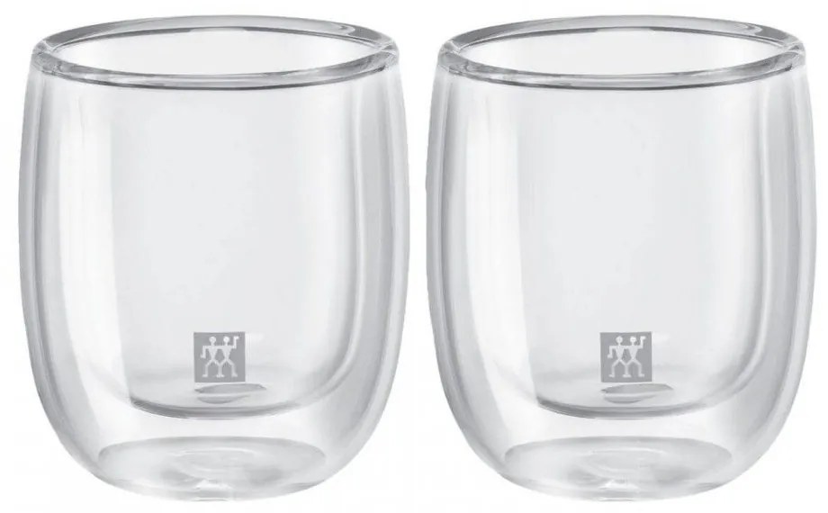 Φλυτζάνια Espresso Double Wall (Σετ 2Τμχ) 39500-075 80ml Clear Zwilling Glass