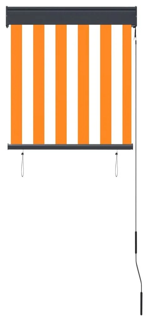 Στόρι Σκίασης Ρόλερ Εξωτερικού Χώρου Λευκό/Πορτοκαλί 60x250 εκ. - Πορτοκαλί