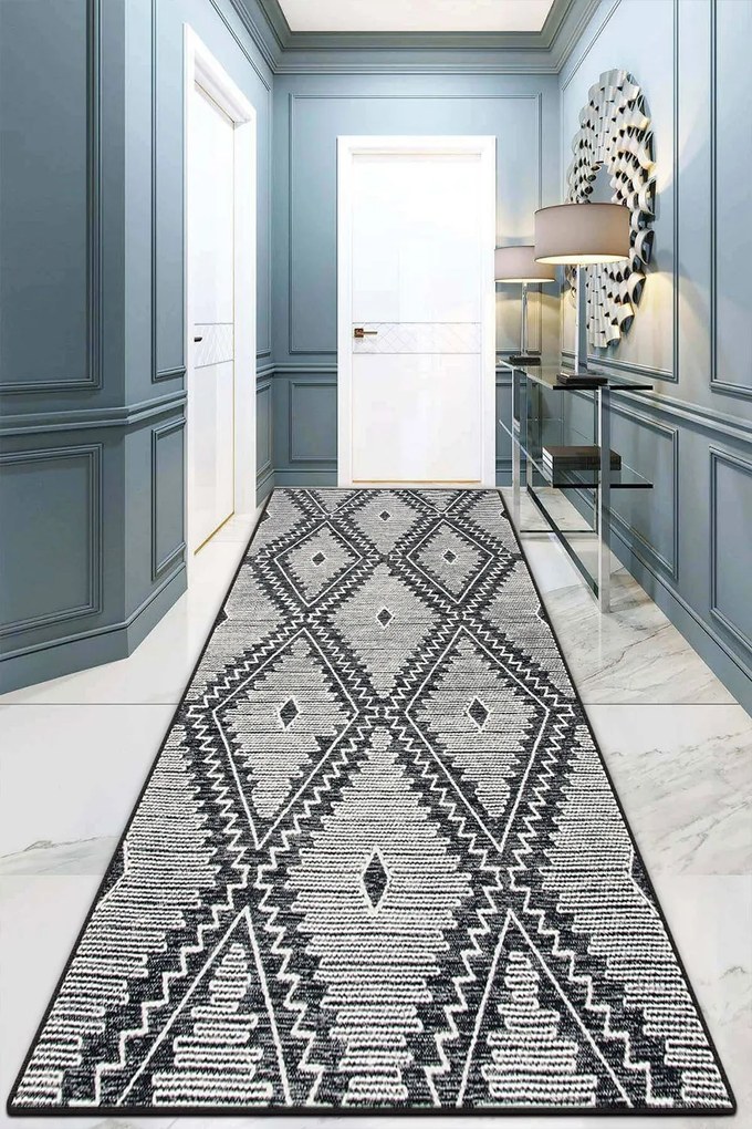 Χαλί Twin Triangles 908CHL3292 White-Grey Conceptum Hypnose 80X200cm