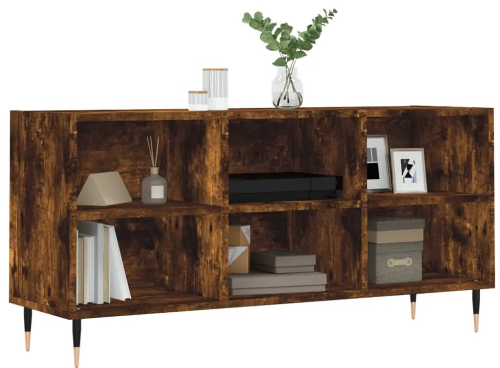 vidaXL Έπιπλο Τηλεόρασης Καπνιστή Δρυς 103,5x30x50 Επεξεργασμένο Ξύλο