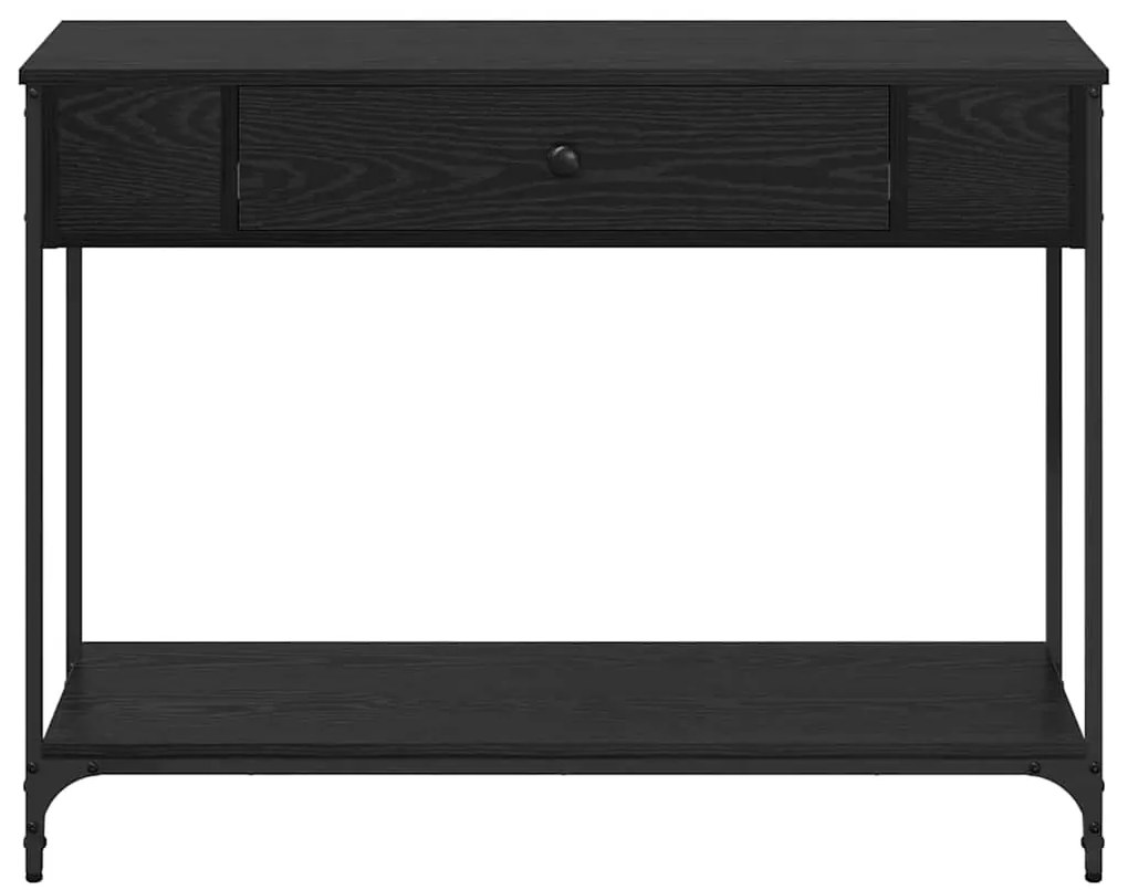 vidaXL Τραπέζι κονσόλας Other Μαύρη δρυς 100 x 34.5 x 75 εκ.