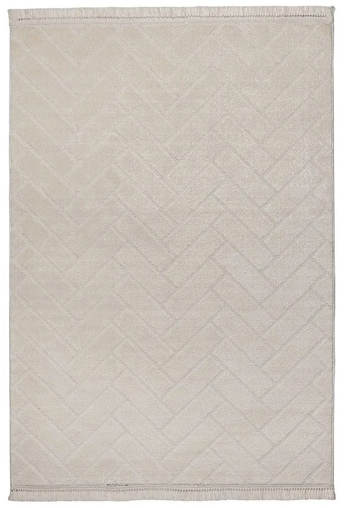 Χαλί (133x190) Βιοκαρπέτ Pecora 16687 White