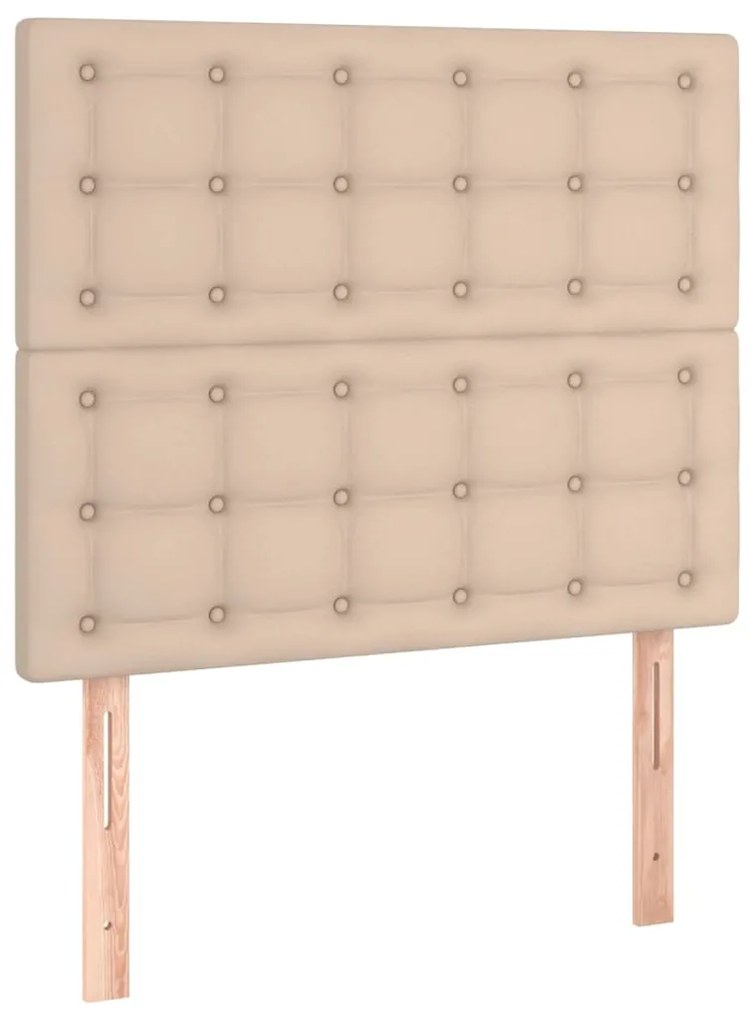 vidaXL Κεφαλάρι Καπουτσίνο 100x5x118/128 εκ. από Συνθετικό Δέρμα