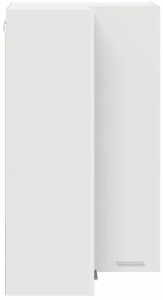 vidaXL Κρεμαστό ντουλάπι Λευκό 57 x 57 x 100 εκ. Επεξεργασμένο ξύλο