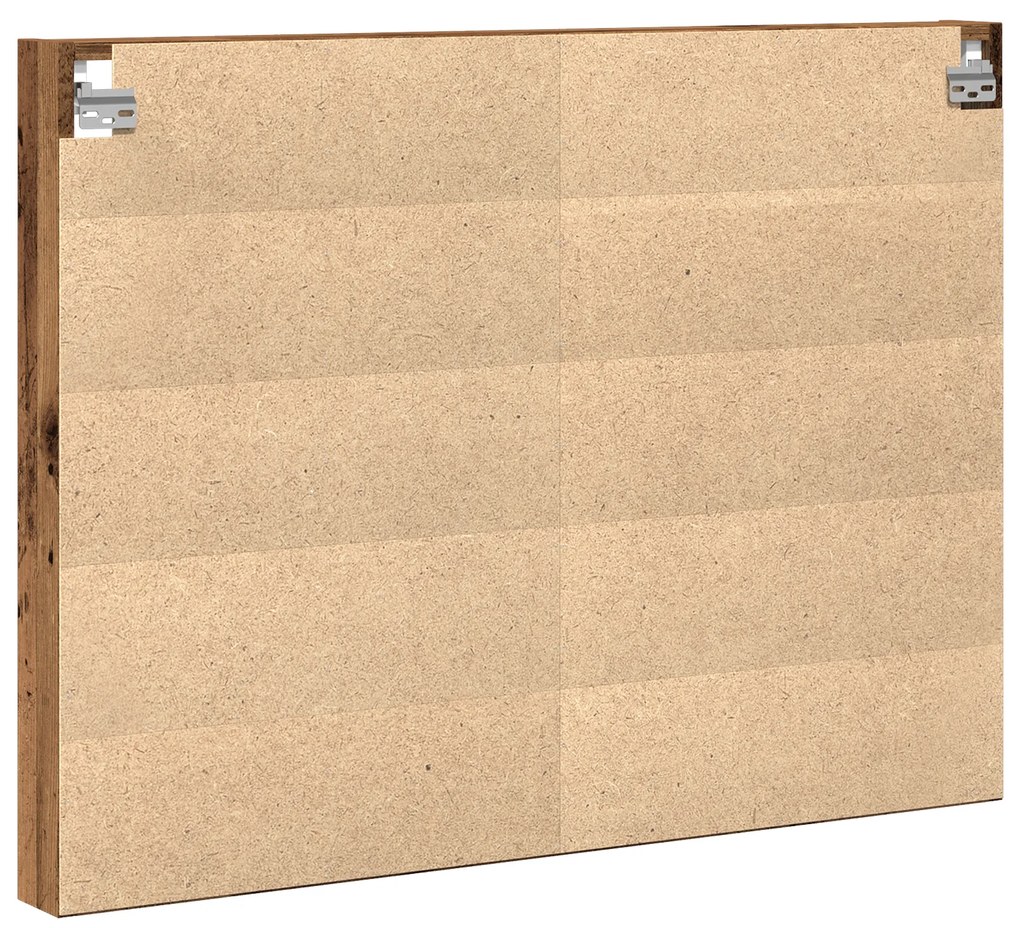 vidaXL Βιτρίνα με ράφι Παλιό Ξύλο 100 x 8.5 x 75 cm Επεξεργασμένο ξύλο