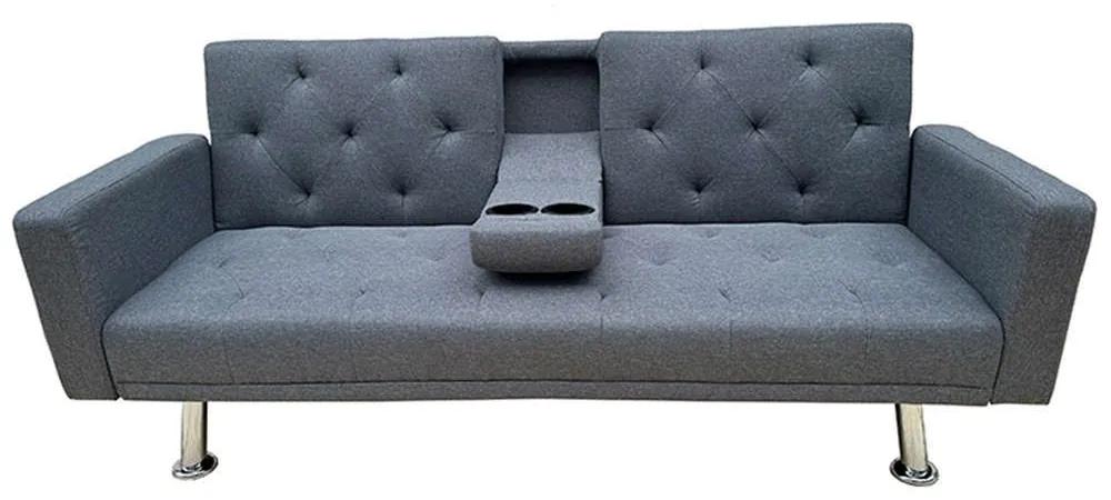 Καναπές - Κρεβάτι Rest Με Μπράτσα 40.0158 178x88cm Grey