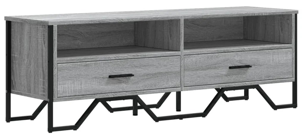 vidaXL Έπιπλο Τηλεόρασης Γκρι Sonoma 122x34x41 εκ. από Επεξεργ. Ξύλο