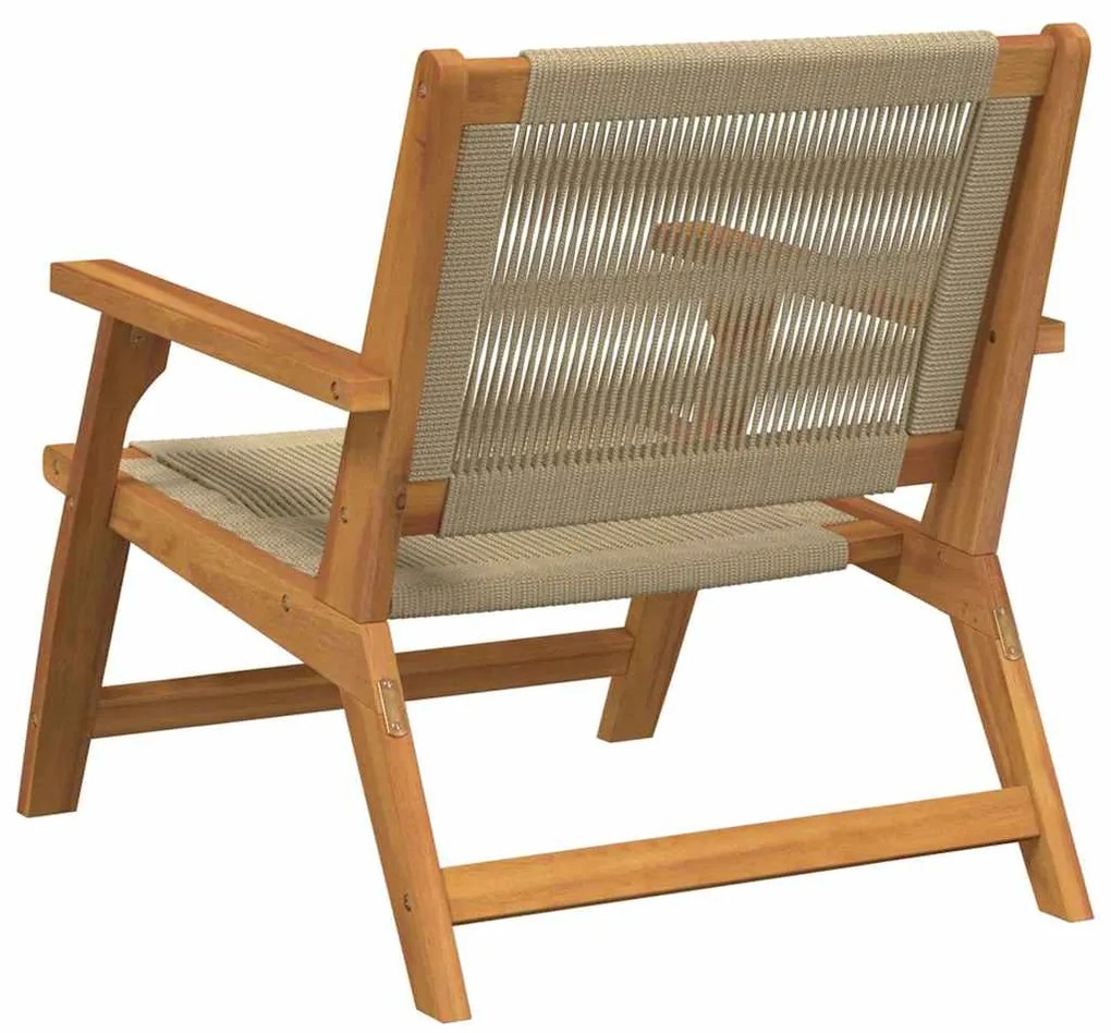 vidaXL Εξωτερικά Έπιπλα 2 pcs Μπεζ 78 x 67 x 73εκ. Μασίφ ξύλο ακακίας