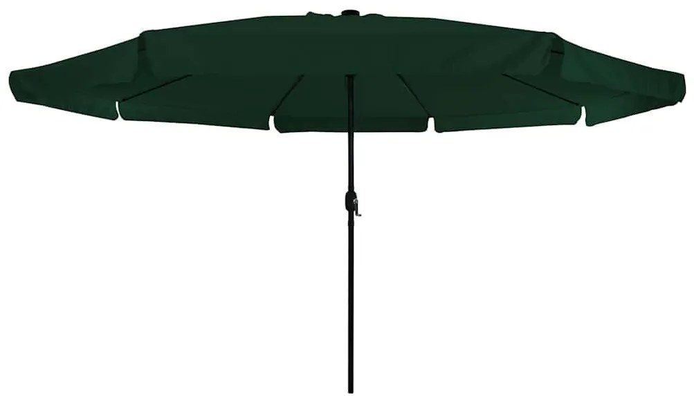 vidaXL Ομπρέλα Κήπου Πράσινο 395 x 395 x 245 εκ. Πολυεστέρας