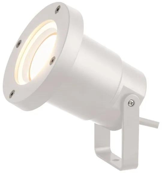 Φωτιστικό Κήπου IP65 Σποτ 1xGU10 Ø95x100mm Πλαστικό Λευκό Eurolamp 145-82023