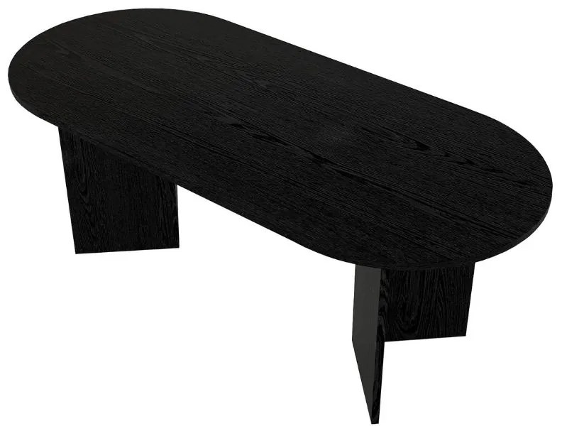 Τραπέζι Cortado Megapap χρώμα sencron black 200x90x74εκ.