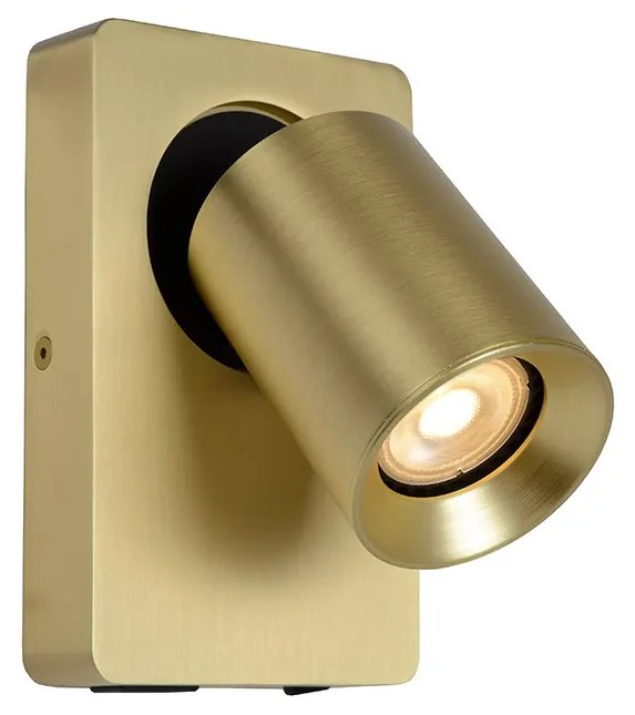 Φωτιστικό Επίτοιχο Lucide 09929-06-02 NIGEL Χρυσό Χρώμα (Gold Coloured) 2200 K