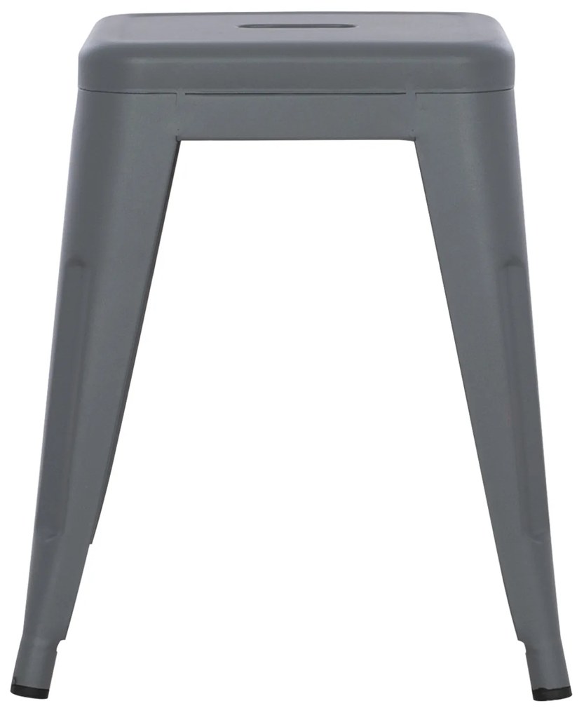 ΣΚΑΜΠΟ ΜΕΤΑΛΛΙΚΟ MELITA HM0096.50 ΣΕ ΓΚΡΙ ΜΑΤ ΧΡΩΜΑ 39x39x46Υεκ. (1 Τεμμάχια)