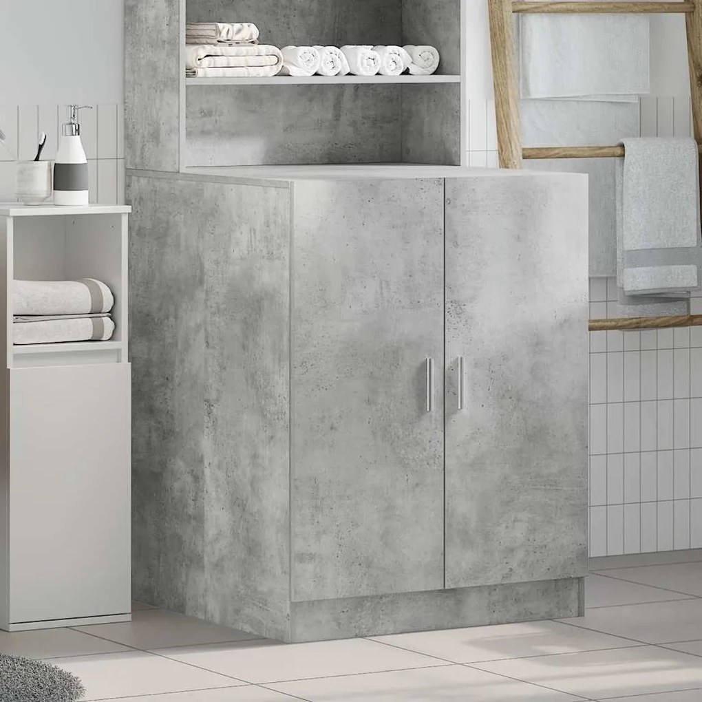 vidaXL Ντουλάπι Πλυντηρίου Γκρι Σκυροδέματος 71 x 71,5 x 91,5 εκ.