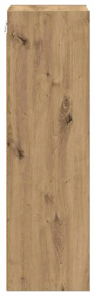 vidaXL Κρεμαστό ντουλάπι με αποθήκευση Artisan Oak 30 x 29,5 x 100 εκ.
