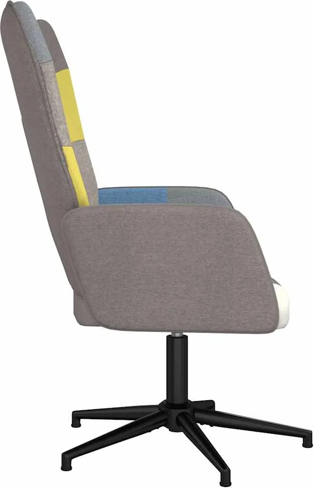vidaXL Πολυθρόνα Relax Σχέδιο Patchwork Υφασμάτινη
