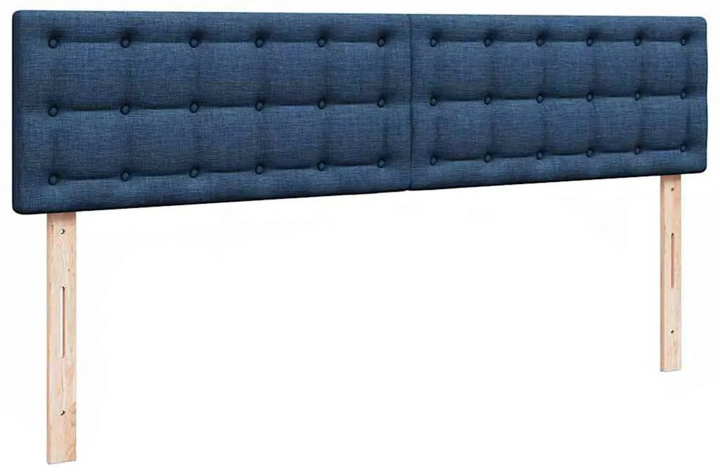Οθωμανικό κρεβάτι με στρώμα μπλε 180x200cm ύφασμα 3311649