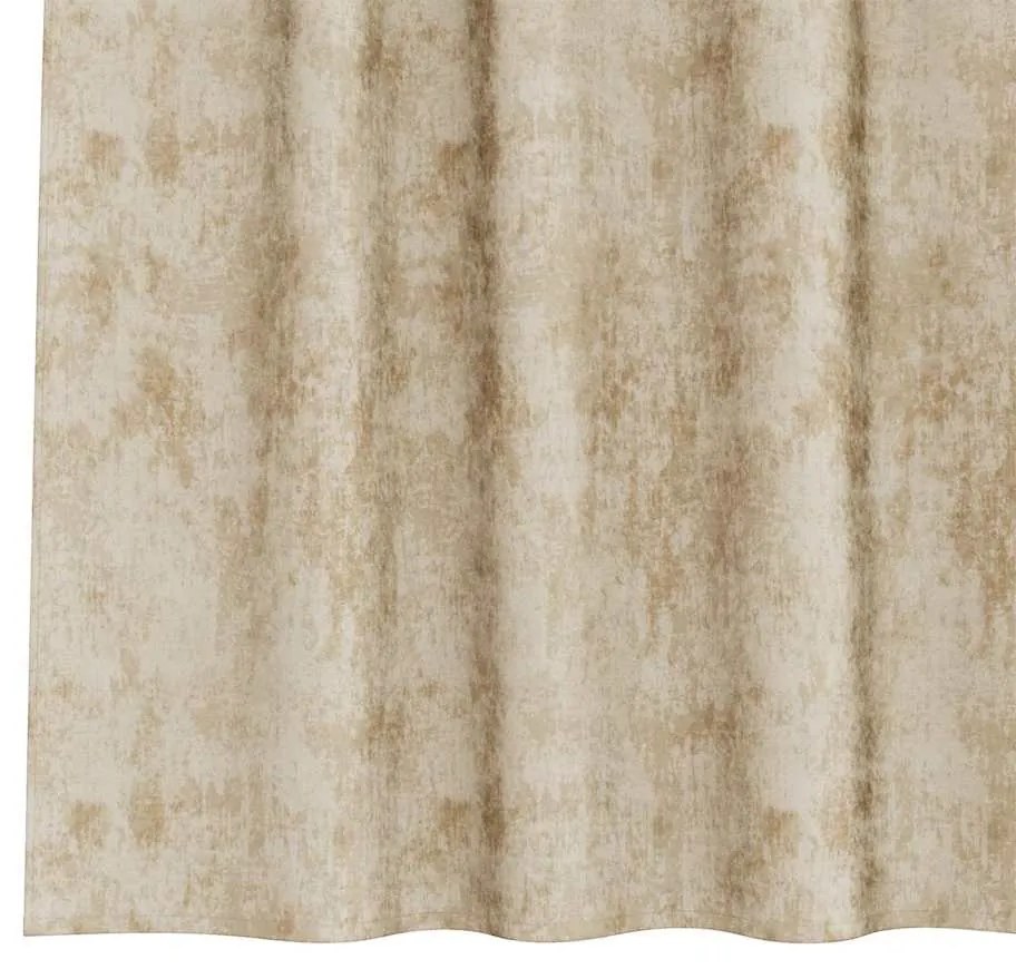 vidaXL Κουρτίνα με κουρτίνες 2 pcs Κρεμ 260 x 140 εκ. Βελούδο