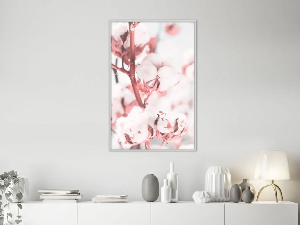 Αφίσα - Cotton Flowers - 20x30 - Χρυσό - Χωρίς πασπαρτού