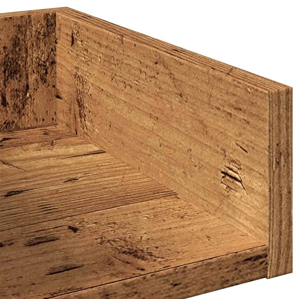 vidaXL Βιβλιοθήκη Παλιό Ξύλο 48 x 25,5 x 140 εκ. από Μοριοσανίδα