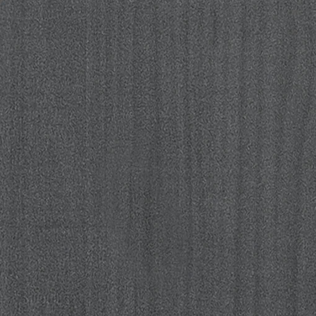 Τραπεζάκι Σαλονιού Γκρι 110 x 50 x 34 εκ. από Μασίφ Ξύλο Πεύκου - Γκρι