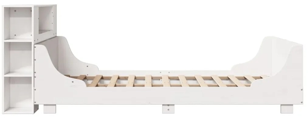 vidaXL Σκελετός Κρεβ. Χωρίς Στρώμα Λευκό 160x200 εκ Μασίφ Πεύκο