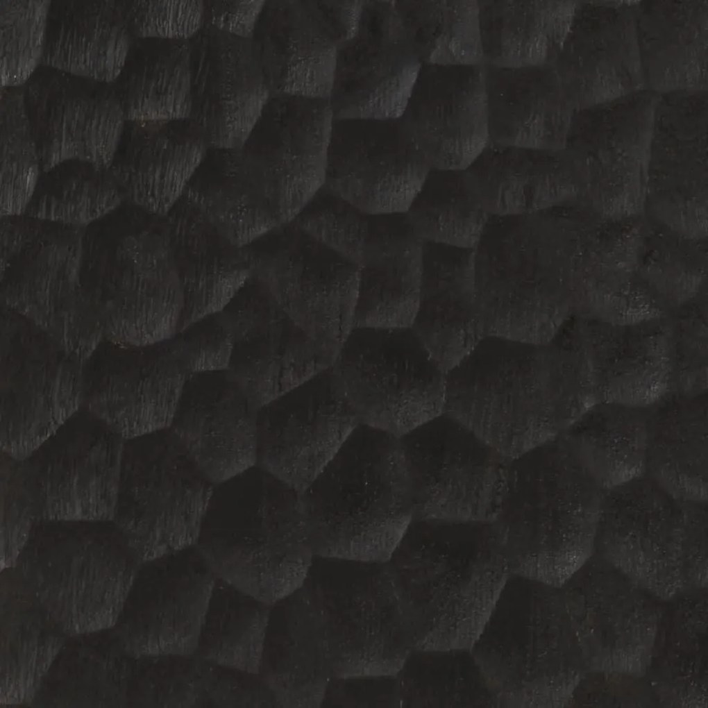 Βοηθητικό Ντουλάπι Μαύρο 80 x 33 x 75 εκ. από Μασίφ Ξύλο Μάνγκο - Μαύρο