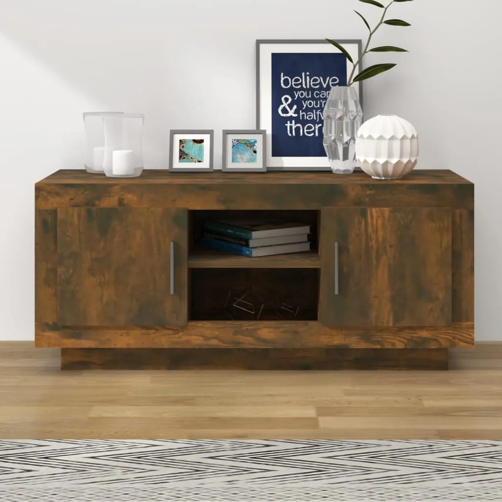 vidaXL Έπιπλο Τηλεόρασης Καπνιστή Δρυς 102x35x45 εκ. Επεξ. Ξύλο