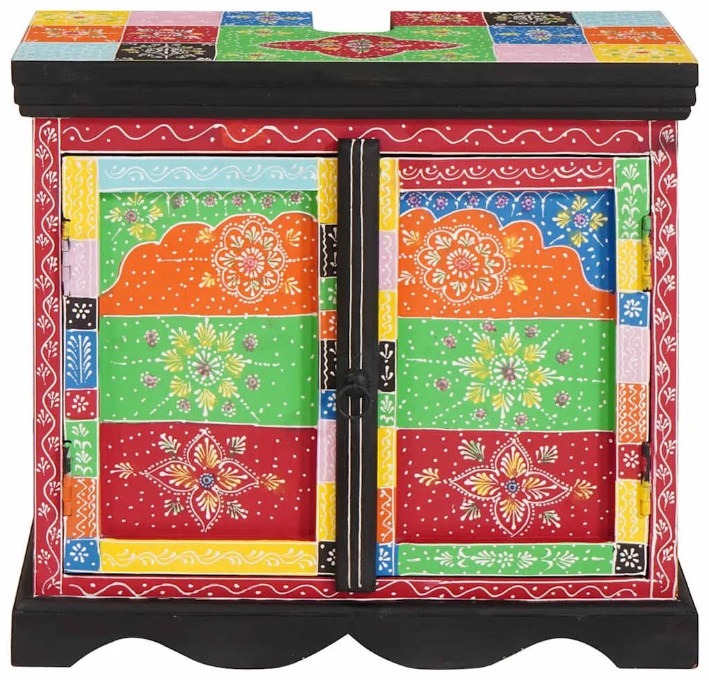 vidaXL Ντουλάπι νιπτήρα Καφέ 60 x 35 x 55 cm Στερεό ξύλο μάνγκο