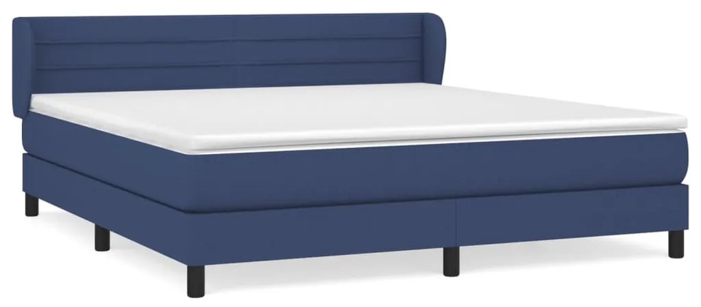 ΚΡΕΒΑΤΙ BOXSPRING ΜΕ ΣΤΡΩΜΑ ΜΠΛΕ 160X200 ΕΚ. ΥΦΑΣΜΑΤΙΝΟ 3126339