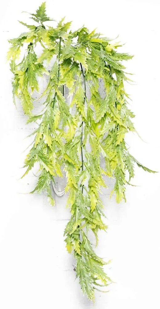 Τεχνητή Κρεμαστή Φτέρη Bracken 1591-7 75cm Green Supergreens Polyethylene,Fabric