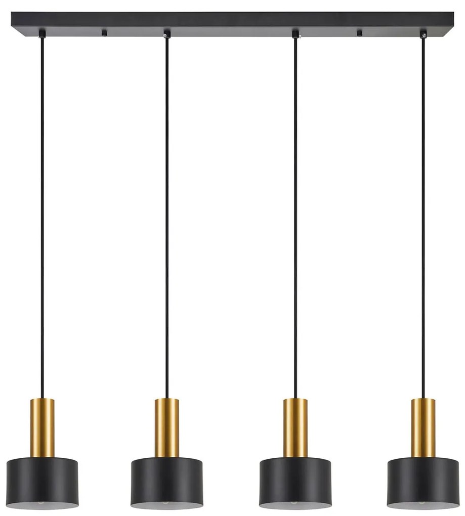Φωτιστικό Οροφής Πολύφωτο Homelighting 77-8637 Gold/Black