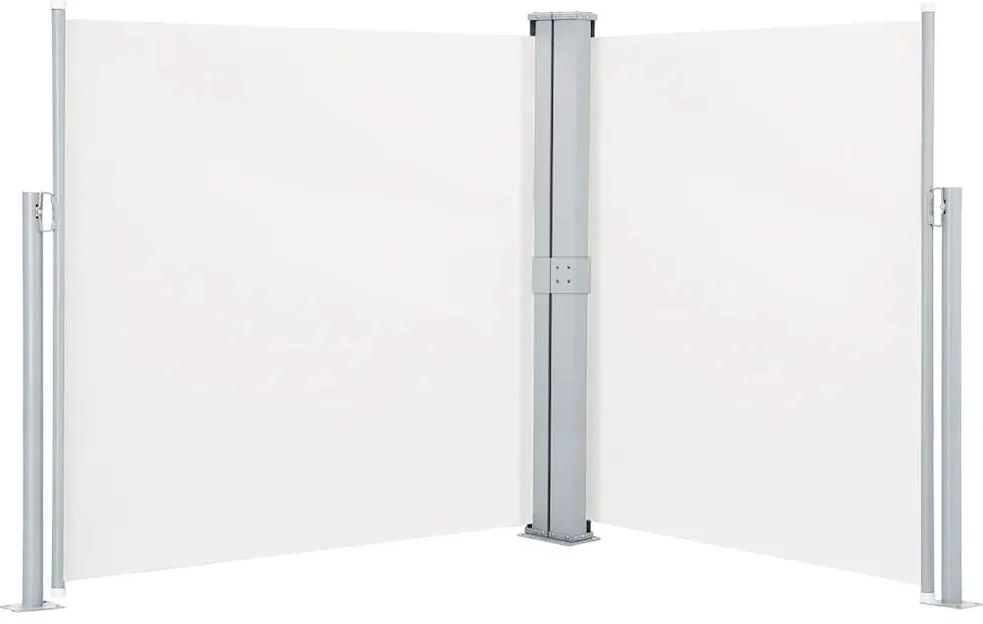 vidaXL Σκίαστρο Πλαϊνό Συρόμενο Κρεμ 140 x 600 εκ.
