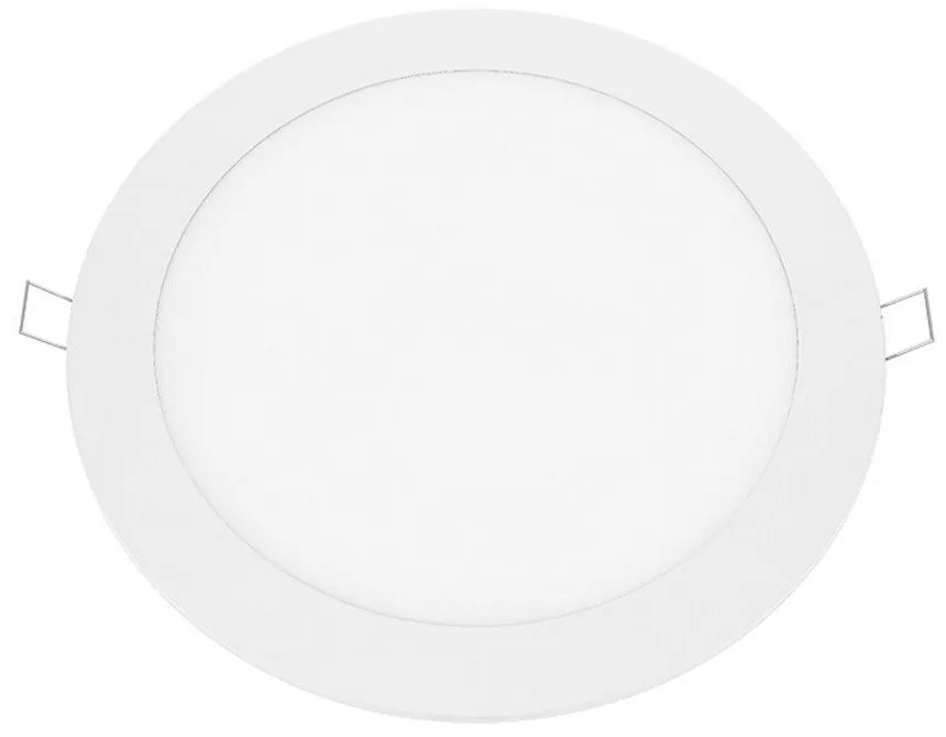 Panel Led Χωνευτό Plato2440RW 24W 4000K 1880lm White Aca Στρόγγυλο Αλουμίνιο