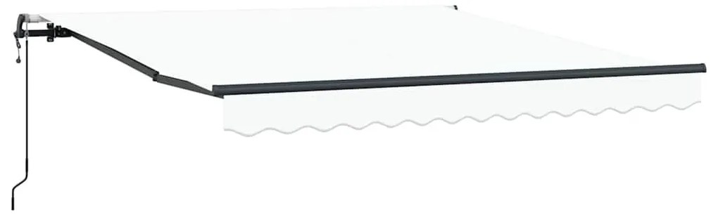 vidaXL Σκηνίτσα Αναδιπλούμενη Λευκό 350 x 250 εκ Ύφασμα και αλουμίνιο