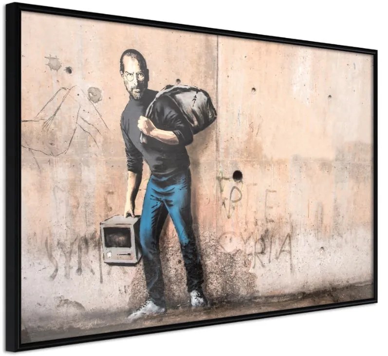 Αφίσα - Banksy: The Son of a Migrant from Syria - 45x30 - Μαύρο - Χωρίς πασπαρτού