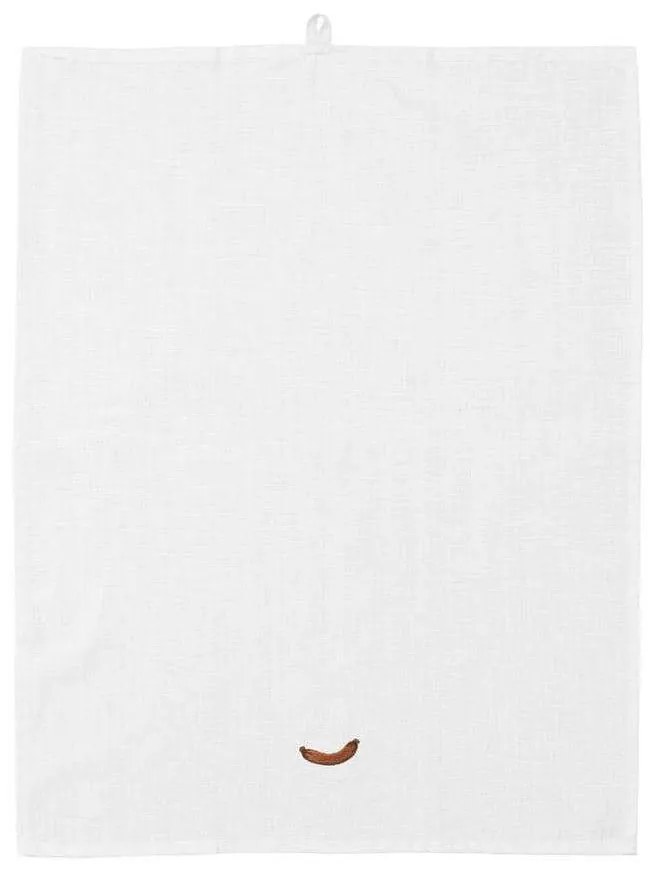 Πετσέτα Τσαγιού Sausage Yummy 605866 70x50cm White-Beige Normann Copenhagen Cotton-Linen