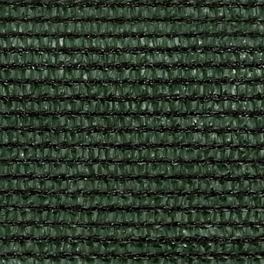 vidaXL Πανί Σκίασης Σκούρο Πράσινο 4 x 5 x 6,8 μ. από HDPE 160 γρ./μ²