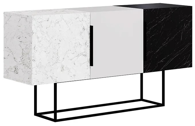 ΜΠΟΥΦΕΣ TONTINI MEGAPAP ΧΡΩΜΑ ΛΕΥΚΟ - ΜΑΥΡΟ ΕΦΕ ΜΑΡΜΑΡΟΥ 150X42X79,5ΕΚ.