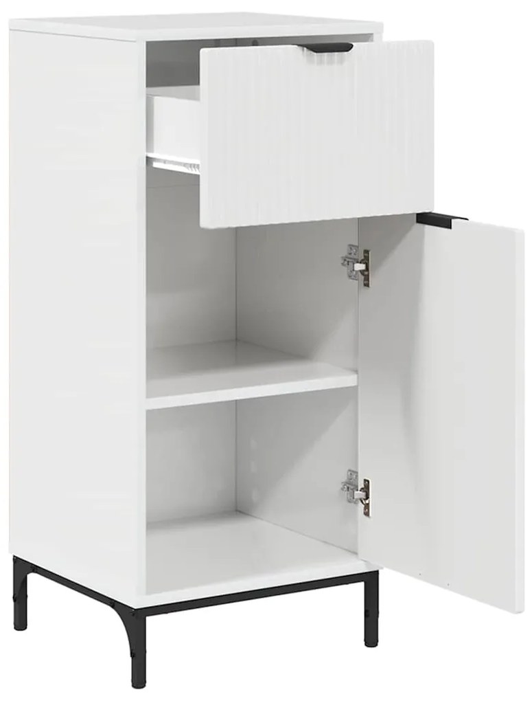 vidaXL Σετ Επίπλων Μπάνιου 2 pcs Γυαλιστερό λευκό 39.5 x 36 x 88 εκ