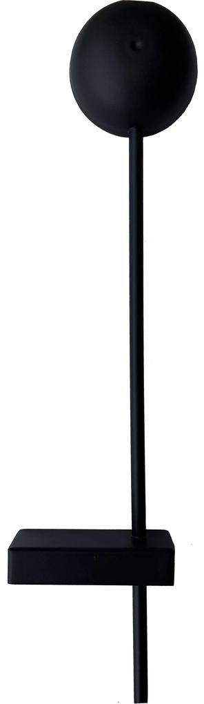 Φωτιστικό Τοίχου - Απλίκα HL-3532-2 FUEGO BLACK WALL LAMP - 1.5W - 20W - 77-9086