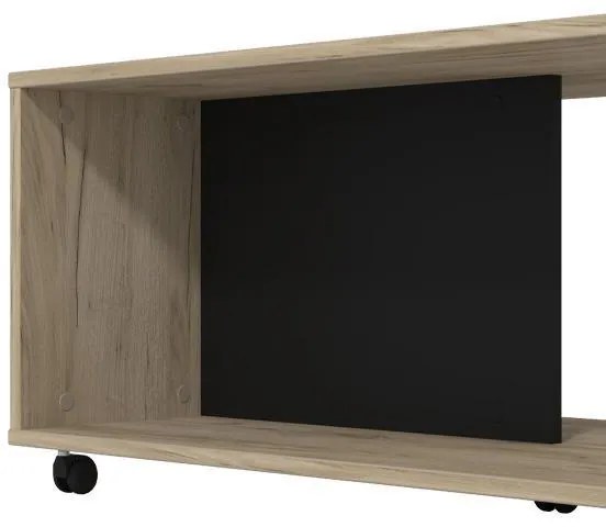 Τραπεζάκι Σαλονιού Pico Γκρί Δρύς - Μαύρο 92x50x41 εκ. 92x50x41 εκ.